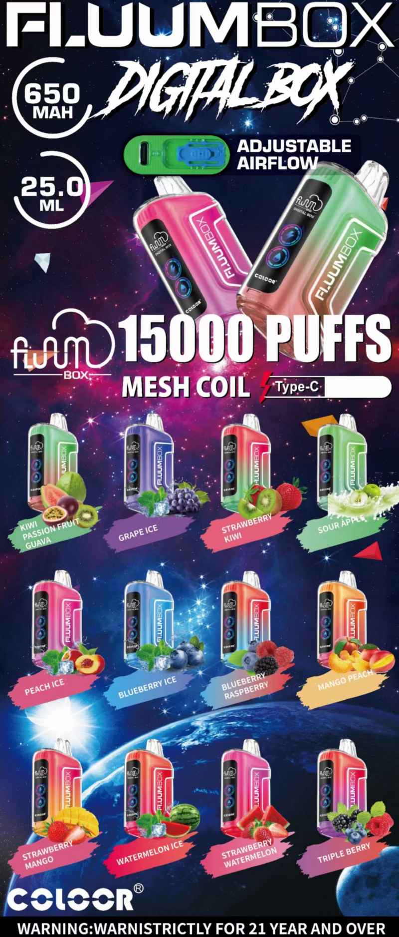 Fluum box 15000 puffs vapes