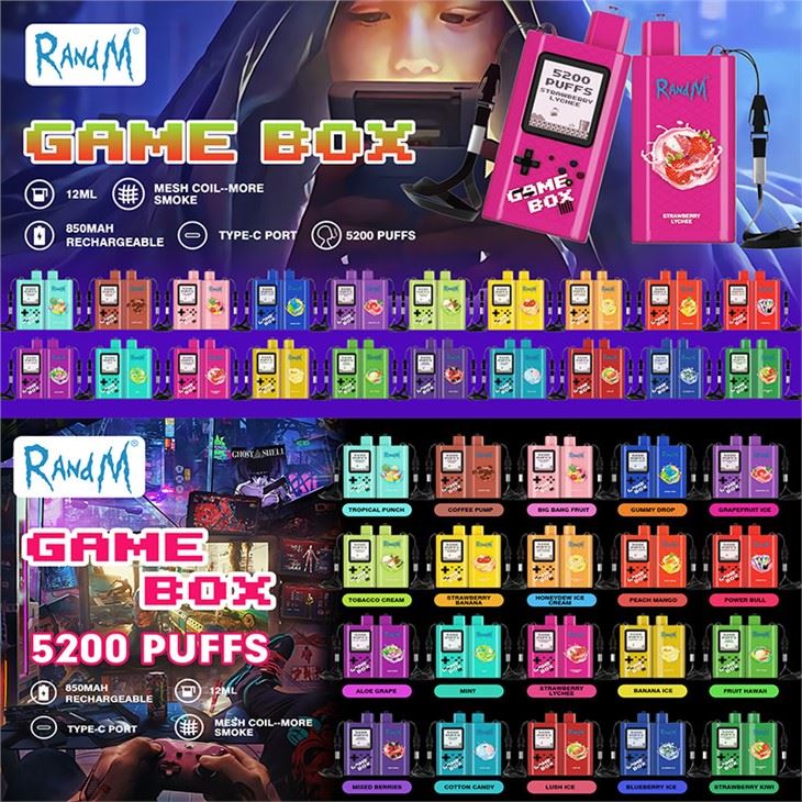 Randm Spil Box 5200 Elektronisk Cigaret