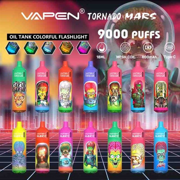 VAPEN TORNADO MARS 9000 PUST